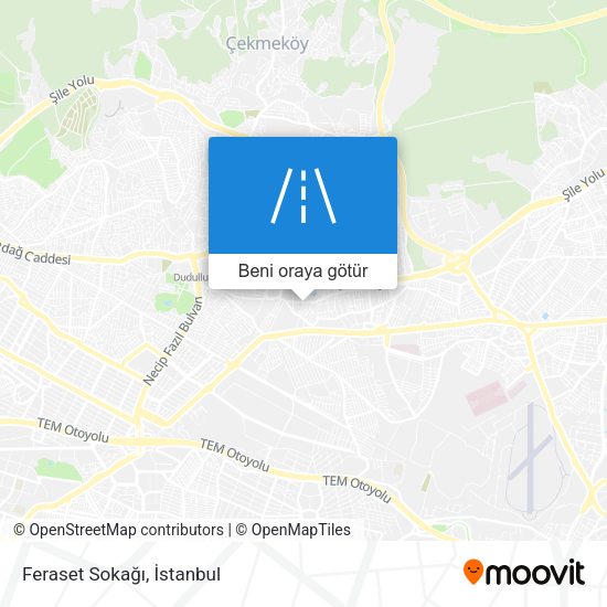 Feraset Sokağı harita