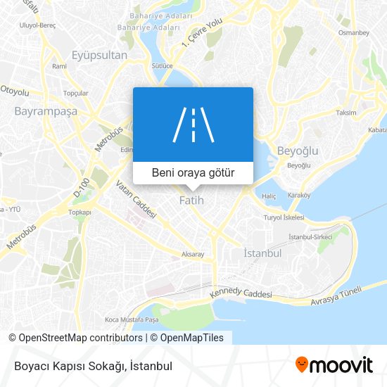 Boyacı Kapısı Sokağı harita
