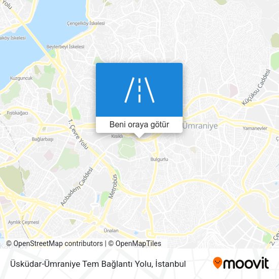 Üsküdar-Ümraniye Tem Bağlantı Yolu harita