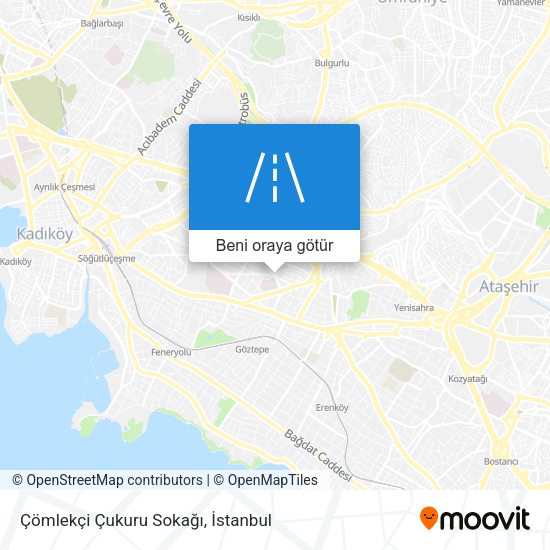 Çömlekçi Çukuru Sokağı harita