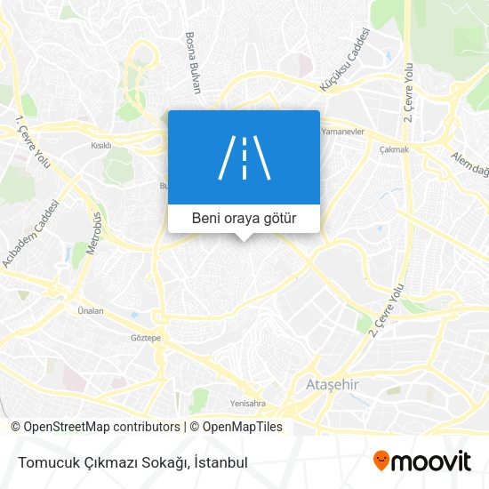 Tomucuk Çıkmazı Sokağı harita