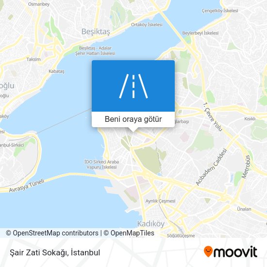 Şair Zati Sokağı harita