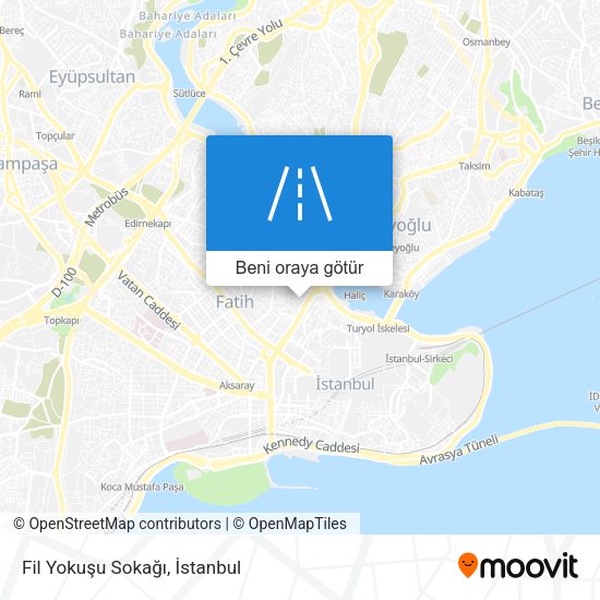 Fil Yokuşu Sokağı harita