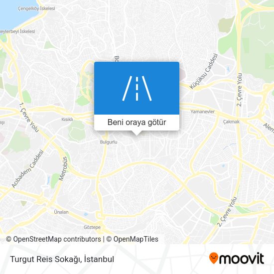 Turgut Reis Sokağı harita