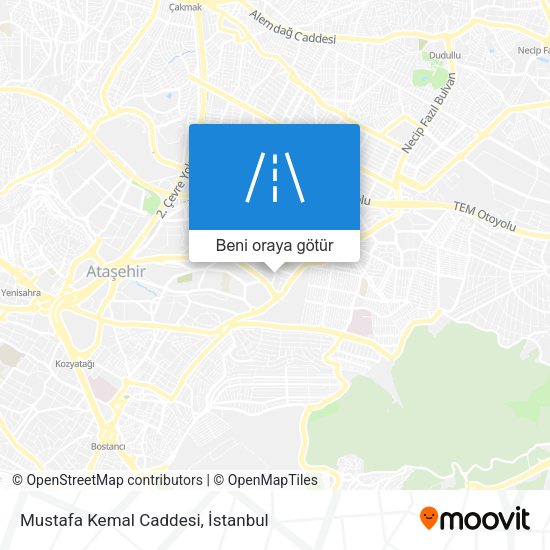 Mustafa Kemal Caddesi harita