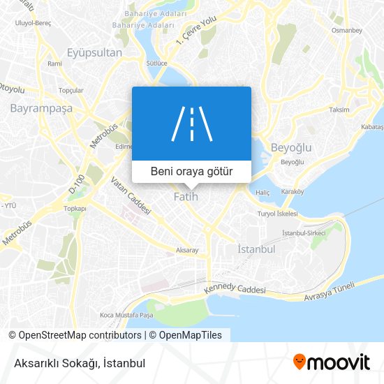 Aksarıklı Sokağı harita