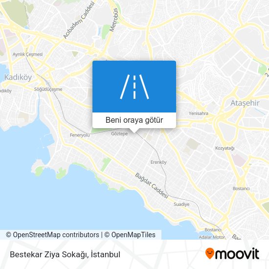 Bestekar Ziya Sokağı harita