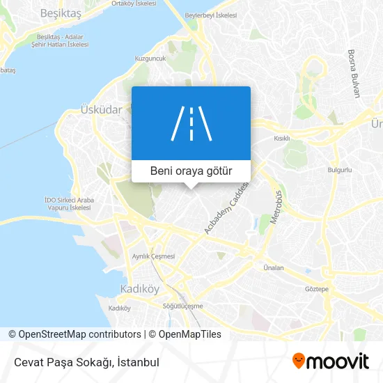 Cevat Paşa Sokağı harita