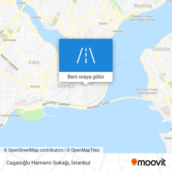 Cagaloğlu Hamami Sokağı harita