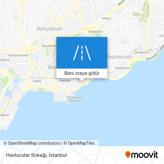 Havlucular Sokağı harita