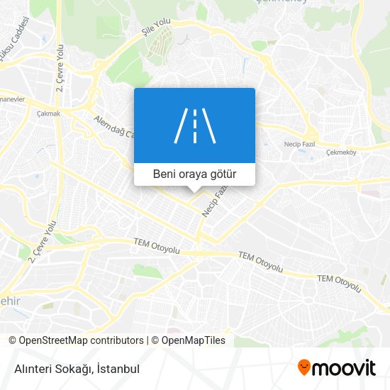 Alınteri Sokağı harita