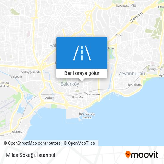 Milas Sokağı harita