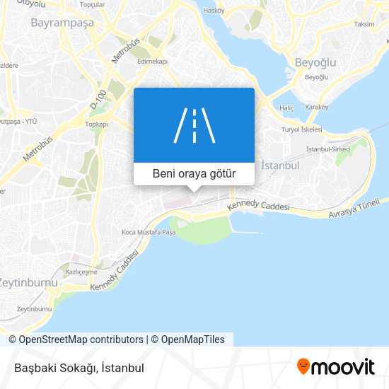 Başbaki Sokağı harita
