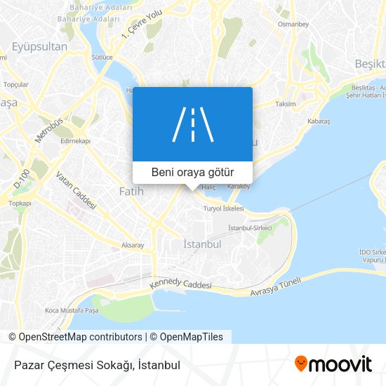 Pazar Çeşmesi Sokağı harita