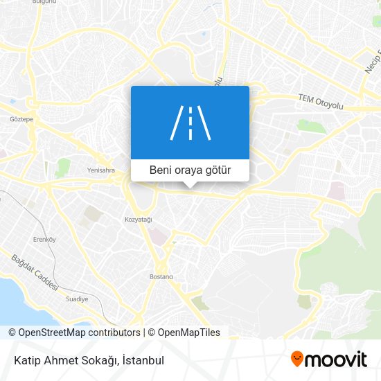 Katip Ahmet Sokağı harita