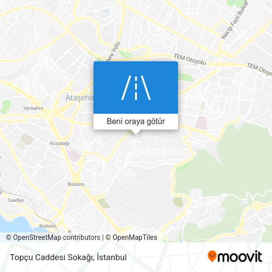 Topçu Caddesi Sokağı harita