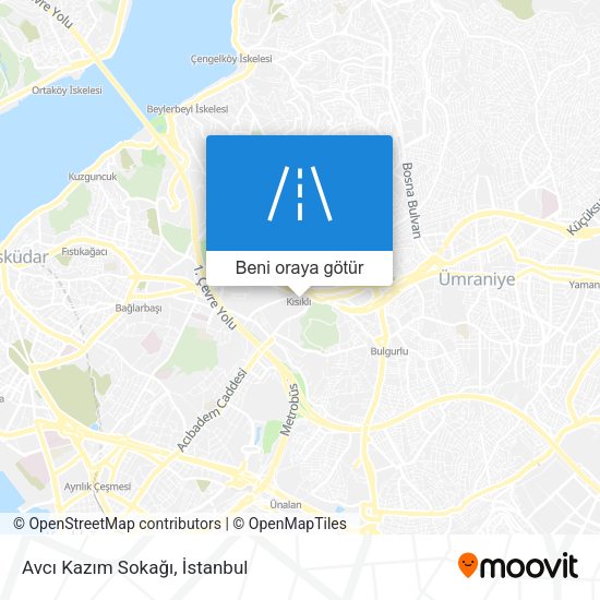 Avcı Kazım Sokağı harita