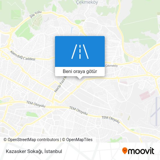 Kazasker Sokağı harita