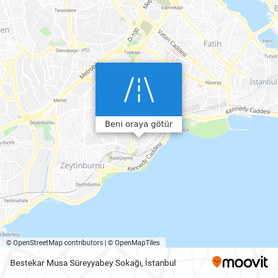 Bestekar Musa Süreyyabey Sokağı harita