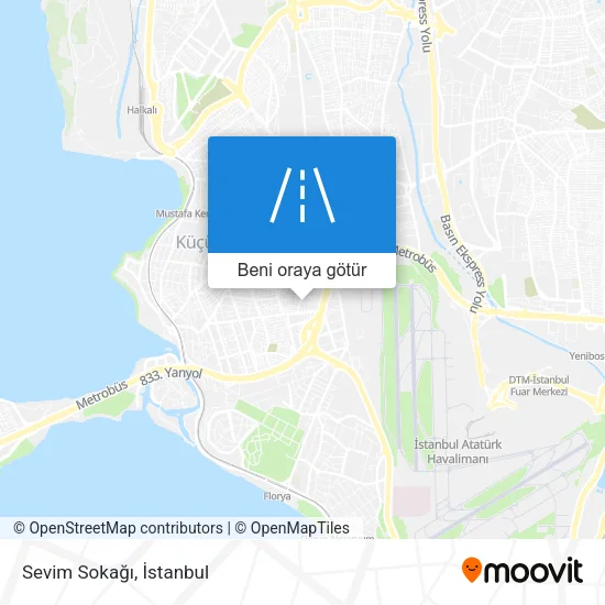 Sevim Sokağı harita