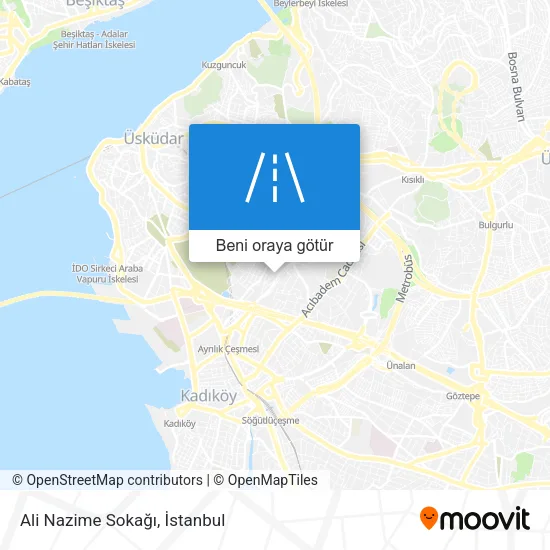 Ali Nazime Sokağı harita