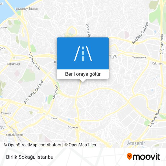 Birlik Sokağı harita
