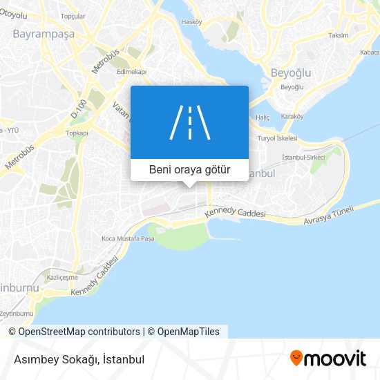 Asımbey Sokağı harita