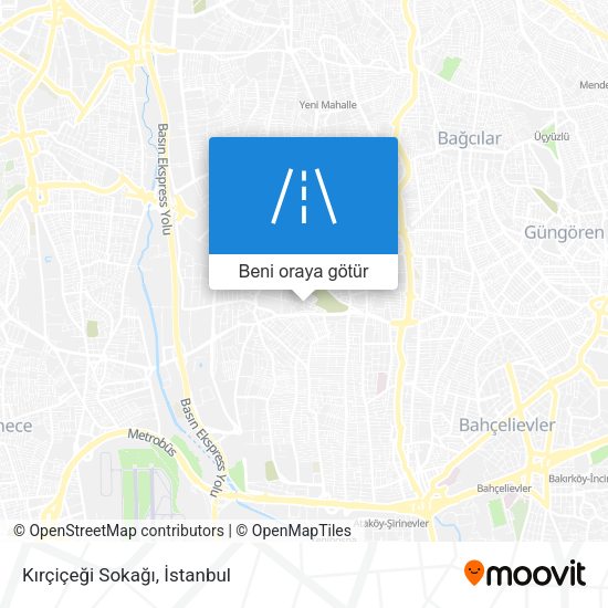 Kırçiçeği Sokağı harita