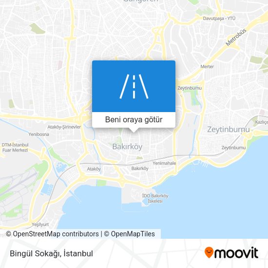 Bingül Sokağı harita