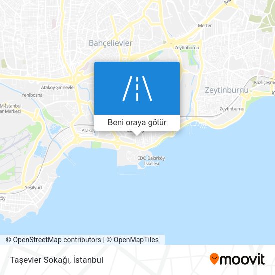 Taşevler Sokağı harita