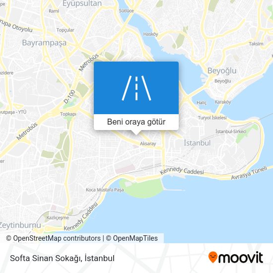 Softa Sinan Sokağı harita