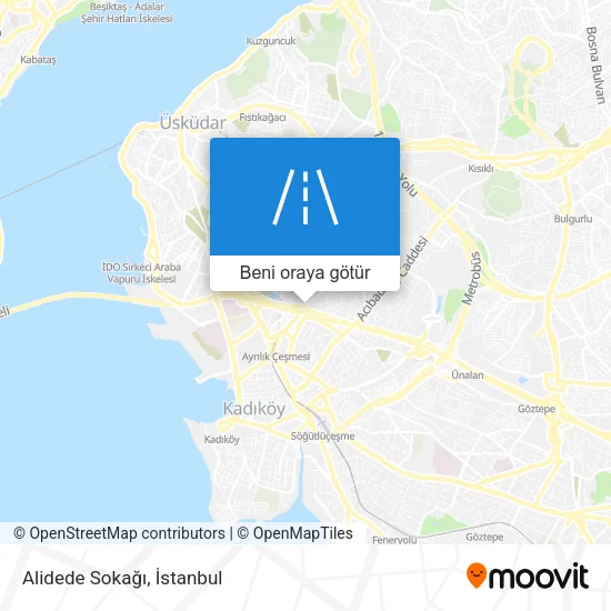 Alidede Sokağı harita