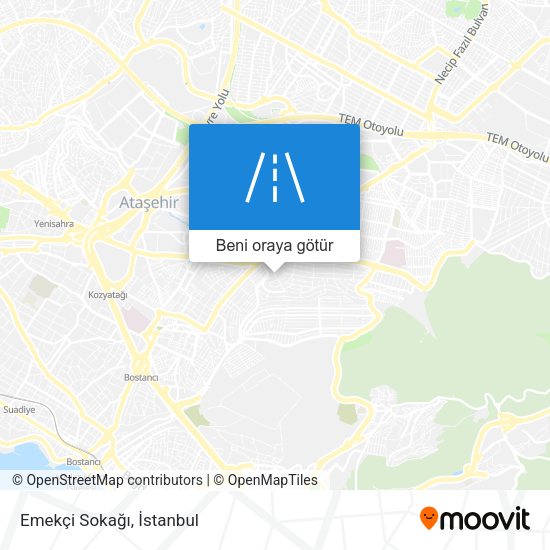 Emekçi Sokağı harita