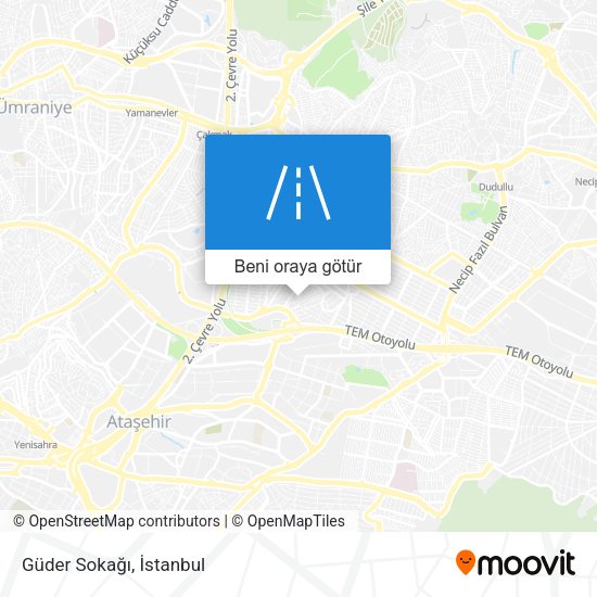 Güder Sokağı harita