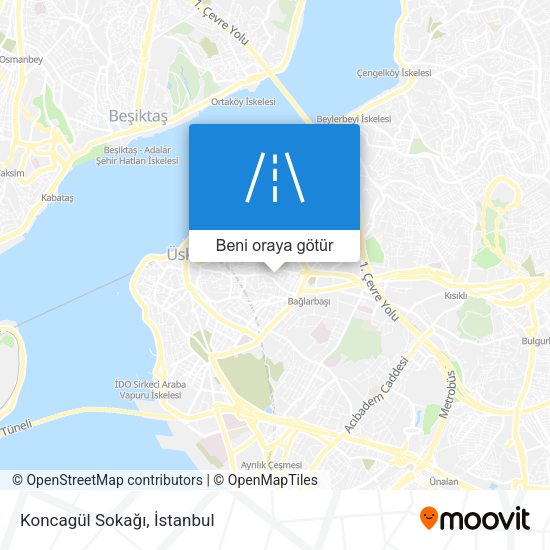 Koncagül Sokağı harita