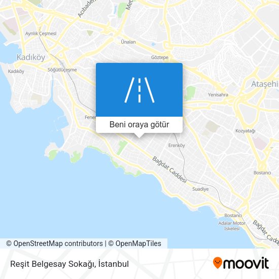 Reşit Belgesay Sokağı harita