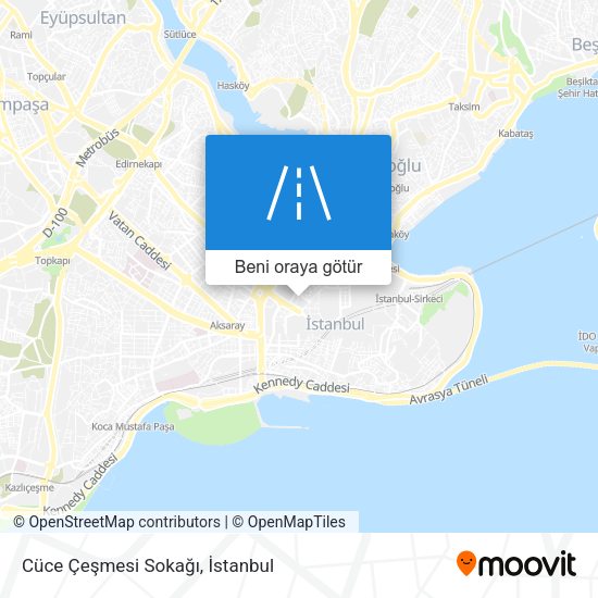 Cüce Çeşmesi Sokağı harita