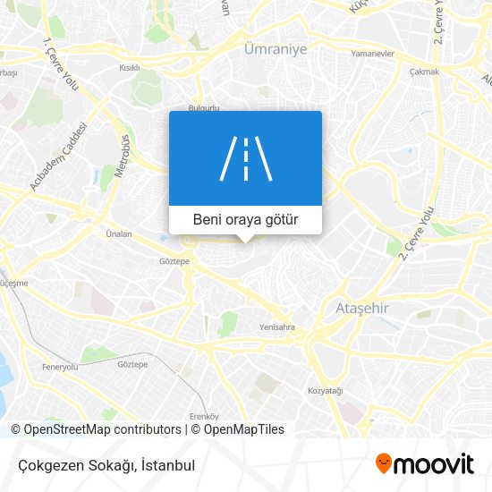 Çokgezen Sokağı harita