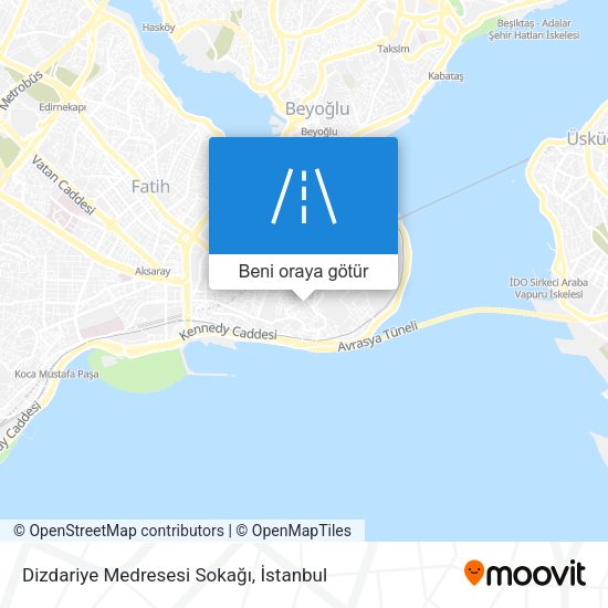 Dizdariye Medresesi Sokağı harita