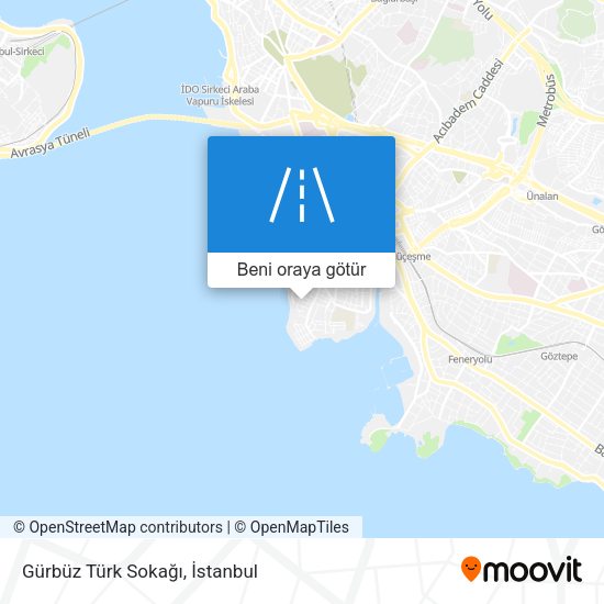Gürbüz Türk Sokağı harita