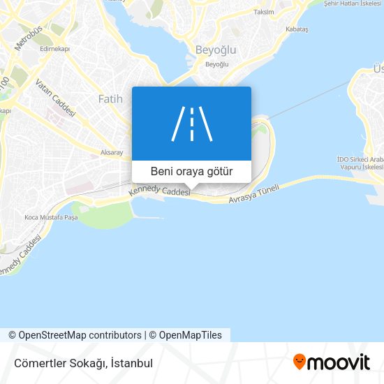Cömertler Sokağı harita