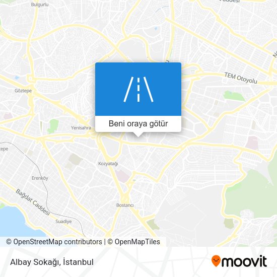 Albay Sokağı harita
