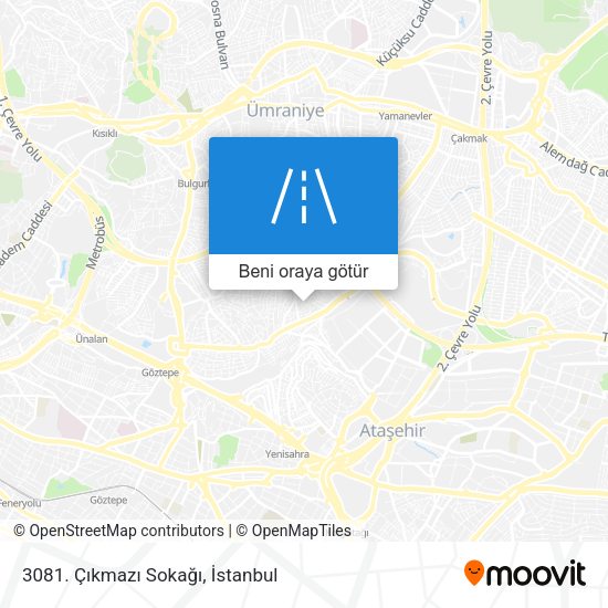 3081. Çıkmazı Sokağı harita
