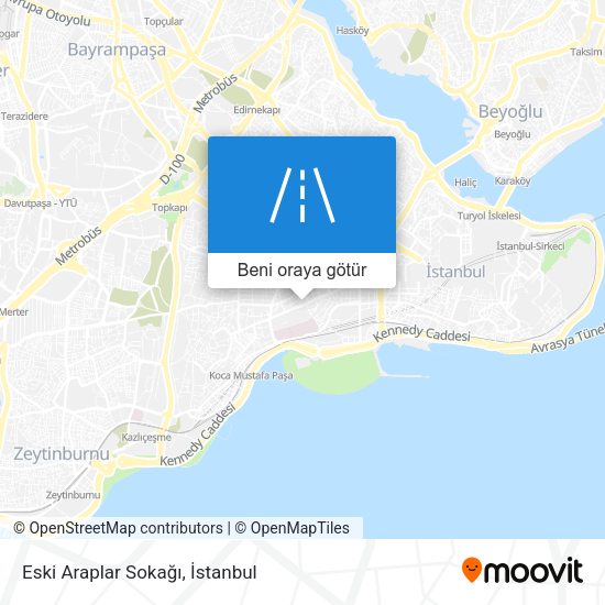Eski Araplar Sokağı harita