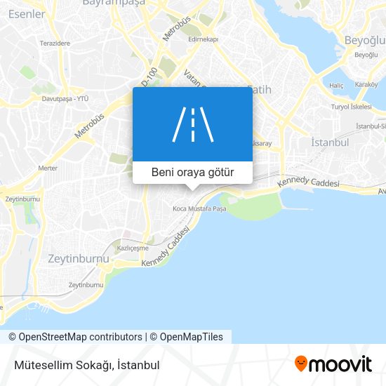 Mütesellim Sokağı harita
