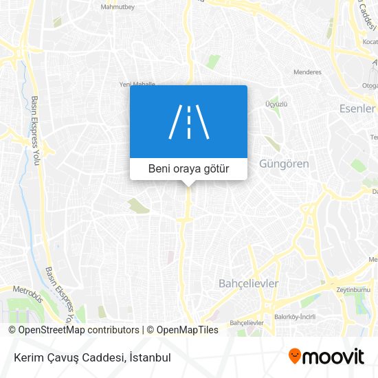 Kerim Çavuş Caddesi harita