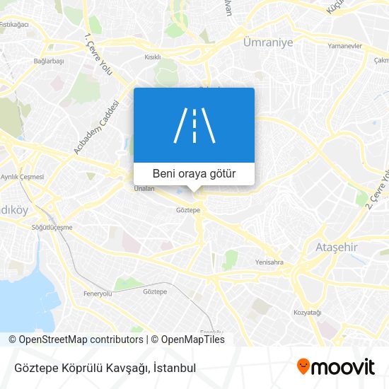 Göztepe Köprülü Kavşağı harita