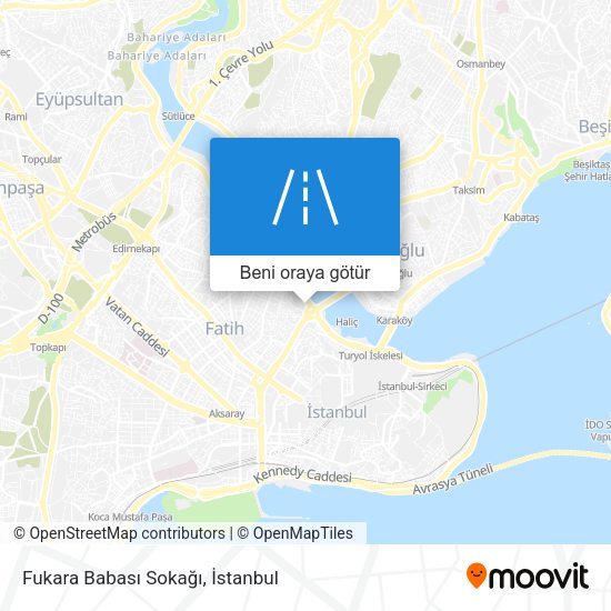 Fukara Babası Sokağı harita