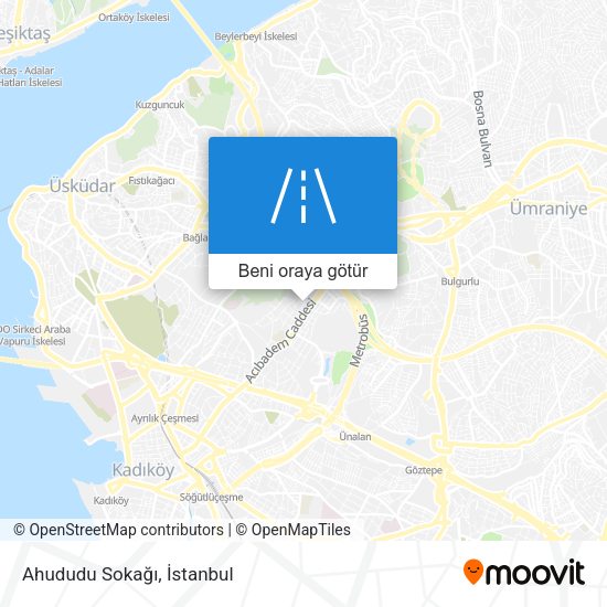 Ahududu Sokağı harita