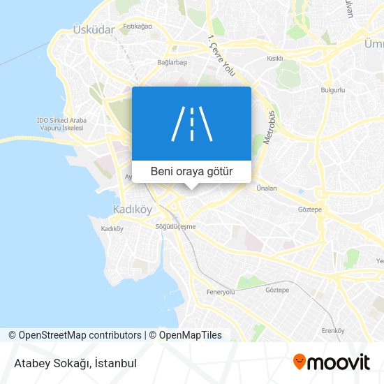 Atabey Sokağı harita